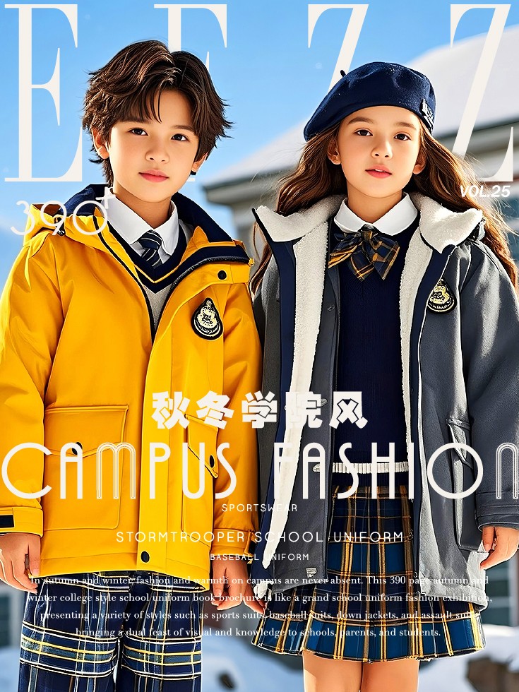 秋冬學院風校服典藏畫冊，秋冬校服設計，秋冬校服定制