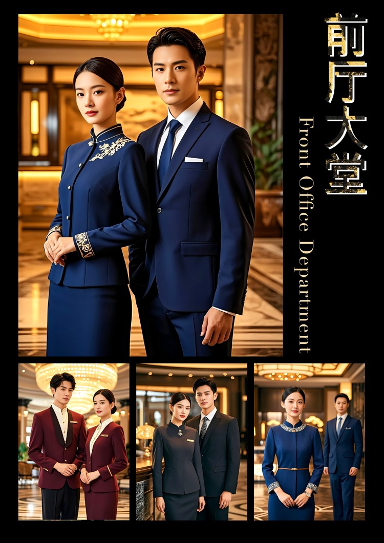 EFZZ國(guó)際酒店秋冬制服，酒店人工作服定制圖