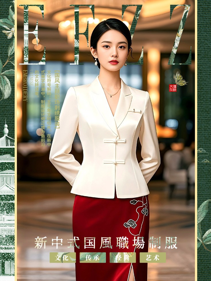 傳統元素現代化：新中式國風職場工作服圖鑒二
