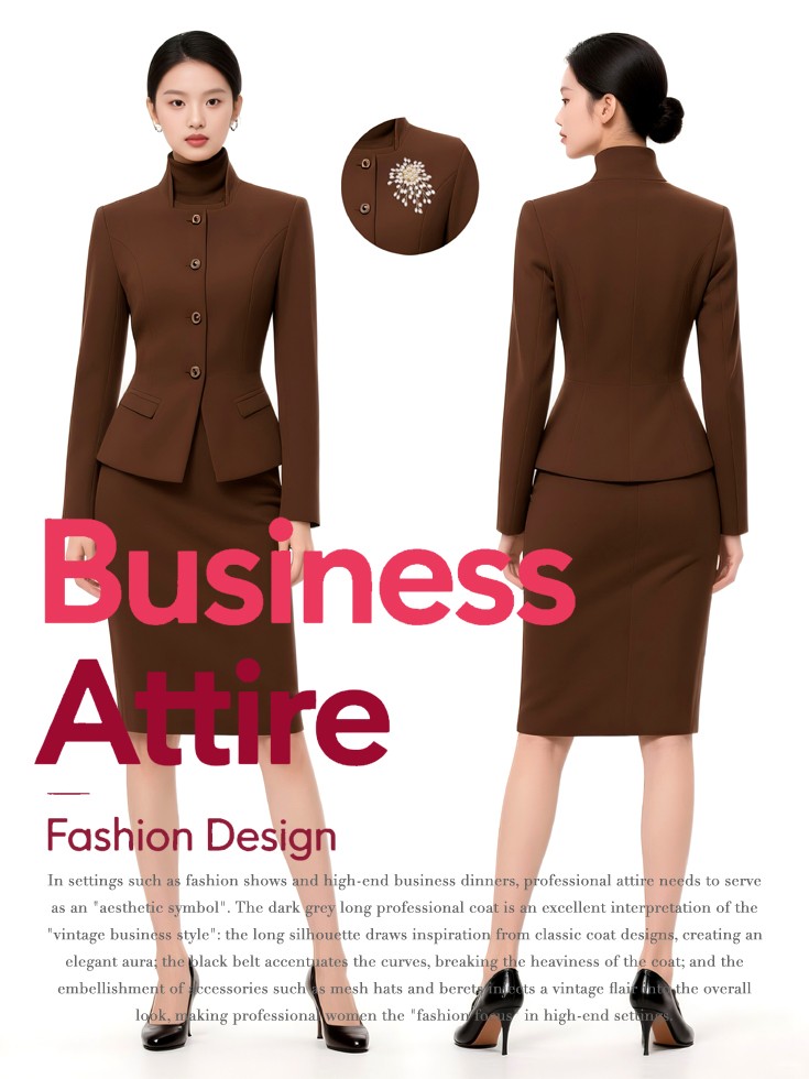 時尚女職業裝定制圖鑒：高端服務行業的形象密碼!