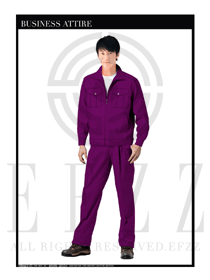 粉紫色男款4S店維修工程師服裝款式設計圖1076