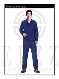 淺藍(lán)色男款長(zhǎng)袖車間工作服裝制服設(shè)計(jì)圖1091