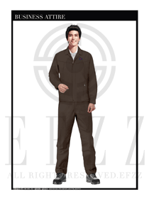 時(shí)尚深灰色長袖男款工程服裝制服設(shè)計(jì)圖1133