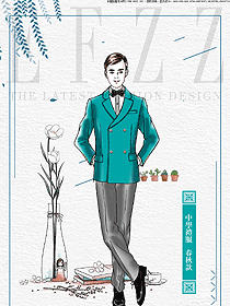 原創制服設計長袖男款學生服校服款式圖070