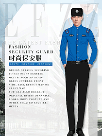 時(shí)尚長(zhǎng)袖男款保安服制服設(shè)計(jì)圖423