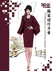 時尚女秋冬職業裝制服設計圖1715