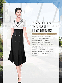 時尚女職業裝夏裝制服設計圖855