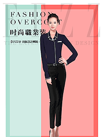 原創制服設計女職業裝長袖襯衫款式圖344