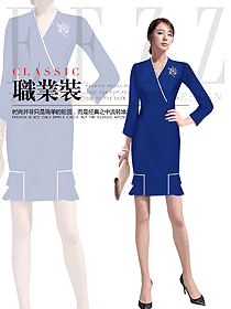 原創制服設計女職業裝夏裝款式圖940