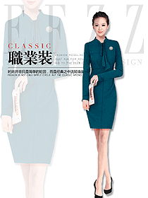 新款女職業(yè)裝夏裝制服設(shè)計(jì)圖784