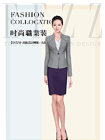 時尚修身款女職業裝夏裝制服設計圖810