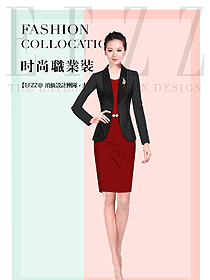 時尚女職業裝夏裝制服設計圖816