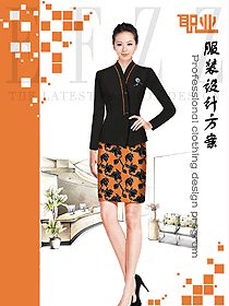 原創(chuàng)制服設(shè)計(jì)女秋冬職業(yè)裝設(shè)計(jì)圖1707