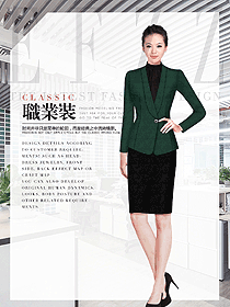 原創(chuàng)制服設(shè)計女秋冬職業(yè)裝設(shè)計圖1752