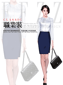 時尚女職業(yè)裝夏裝制服設計圖966