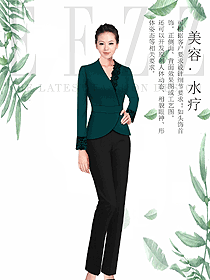 時尚女款美容技師制服設計圖747