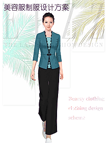 原創(chuàng)設(shè)計女款美容會所服裝款式圖716