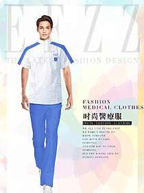 時尚短袖男款醫(yī)護服制服設計圖785