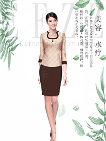 時尚女款總臺收銀接待制服設計圖444