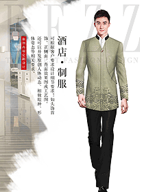 時尚男款酒店大堂服裝款式圖1246
