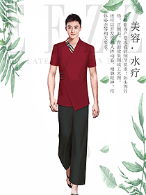 時尚男款夏裝美容技師制服設(shè)計圖865