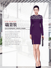 時尚女職業裝夏裝制服設計圖1049