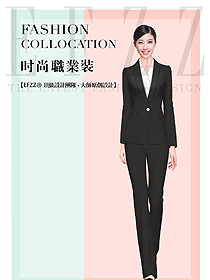 時(shí)尚韓版女秋冬職業(yè)裝設(shè)計(jì)圖1857