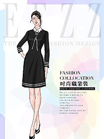 原創服裝設計女職業裝夏裝制服設計圖1077