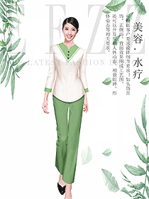 養生會所spa按摩技師服設計圖908