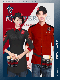 堂餐外賣服務(wù)員服裝設(shè)計方案