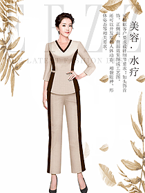 美容養生會所技師制服設計圖912