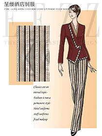原創(chuàng)設(shè)計(jì)西餐服務(wù)員服裝款式圖1376