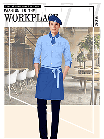 原創設計西餐服務員服裝款式圖1380