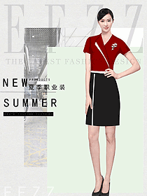 新款女職業(yè)裝夏裝服裝款式圖1142