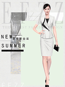 女職業(yè)裝夏裝制服設(shè)計(jì)圖1149