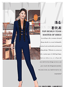 原創(chuàng)設(shè)計(jì)西餐服務(wù)員服裝款式圖1384