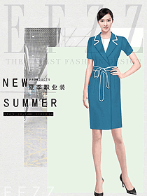 女職業裝夏裝制服設計圖1155