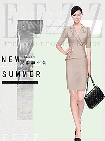 女職業(yè)裝夏裝制服設(shè)計(jì)圖1159