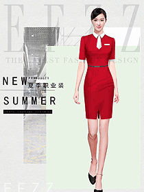 女職業裝夏裝制服設計圖1167