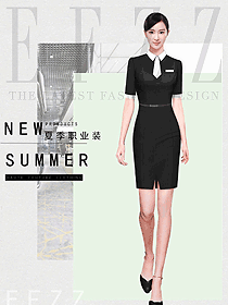 女職業裝夏裝制服設計圖1169