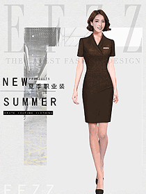 女職業裝夏裝制服設計圖1187