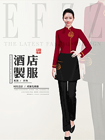 新款中餐服務員制服設計圖2297