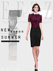 女職業(yè)裝夏裝制服設計圖1189