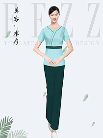 時尚養生會所服務生制服設計圖956