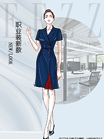 新款女職業裝夏裝服裝款式圖1216