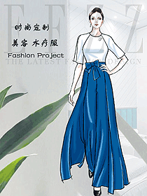 新款按摩技師服款式設計圖1540