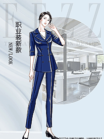 時尚女秋冬職業(yè)裝設計圖2108