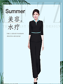 時尚養生會所服務生制服設計圖986