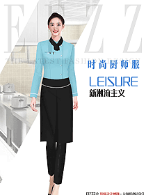 西式餐飲女廚師服裝定制設計圖593