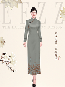 原創定制旗袍原創服裝設計圖984
